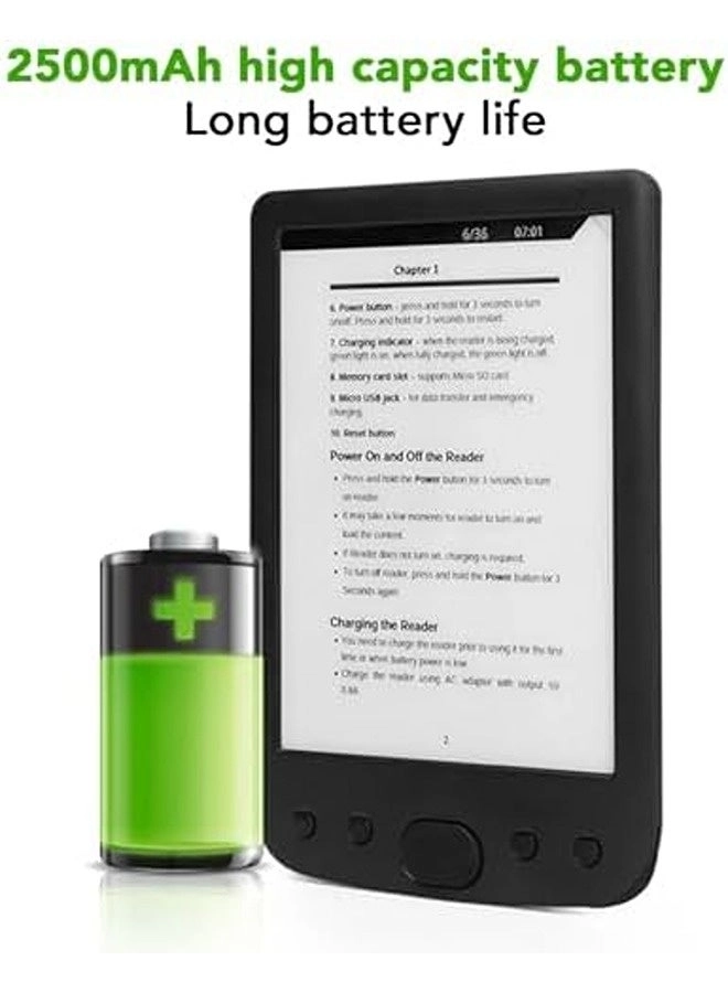 E-Book Reader - 6-inch 8GB