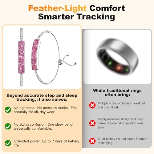 Smart Bracelet - 24/7 Heart Rate 24H Sleep Pink