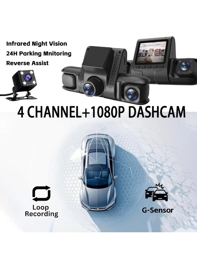 4 Camera Dash Cam - 1080P
