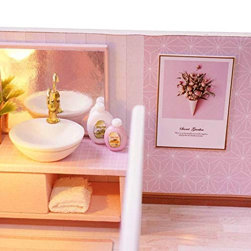 Miniature Dollhouse Kit - With Light 3D Wooden