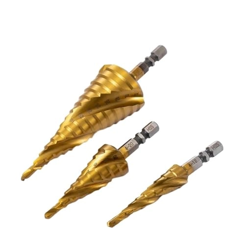 Cobalt Cone Step Drill Bit - Cobalt 1 Piece 3-12/3-14/4-12/4-20/4-22/4-25/4-32/5-21/5-27/6-24mm