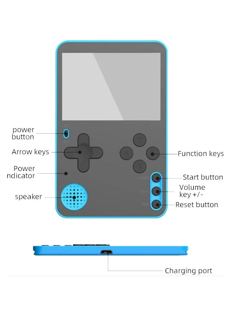 K10 - 500 Classic Games 2.4-inch LCD Rechargeable