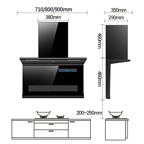 7-Shaped Range Hood - 710mm
