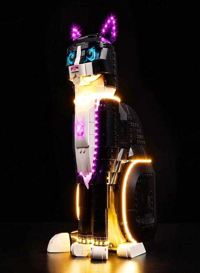 BrickSoul Lego LED Light Kit - Tuxedo Cat