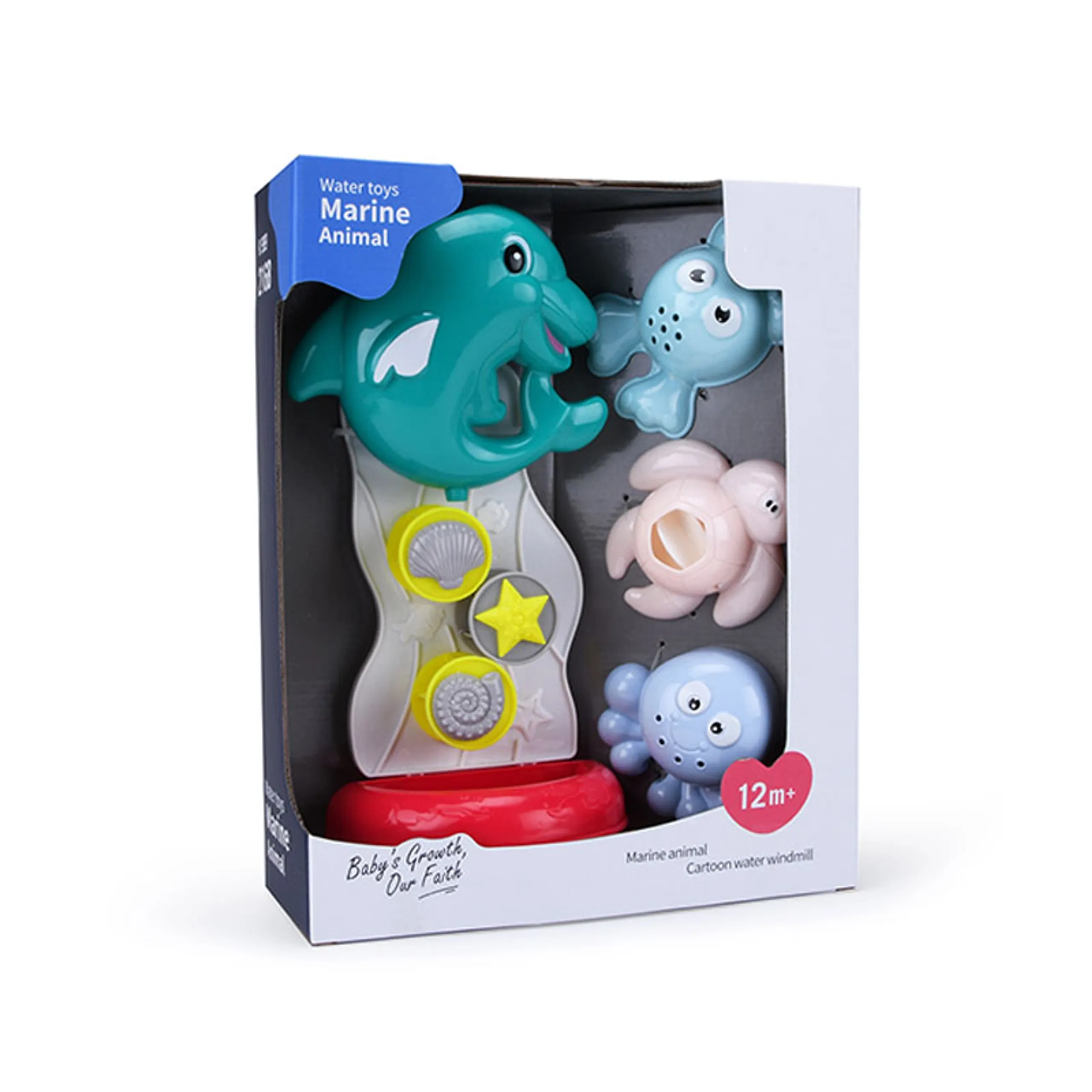 Babycare Dolphin Bath Waterfall - Multicolor