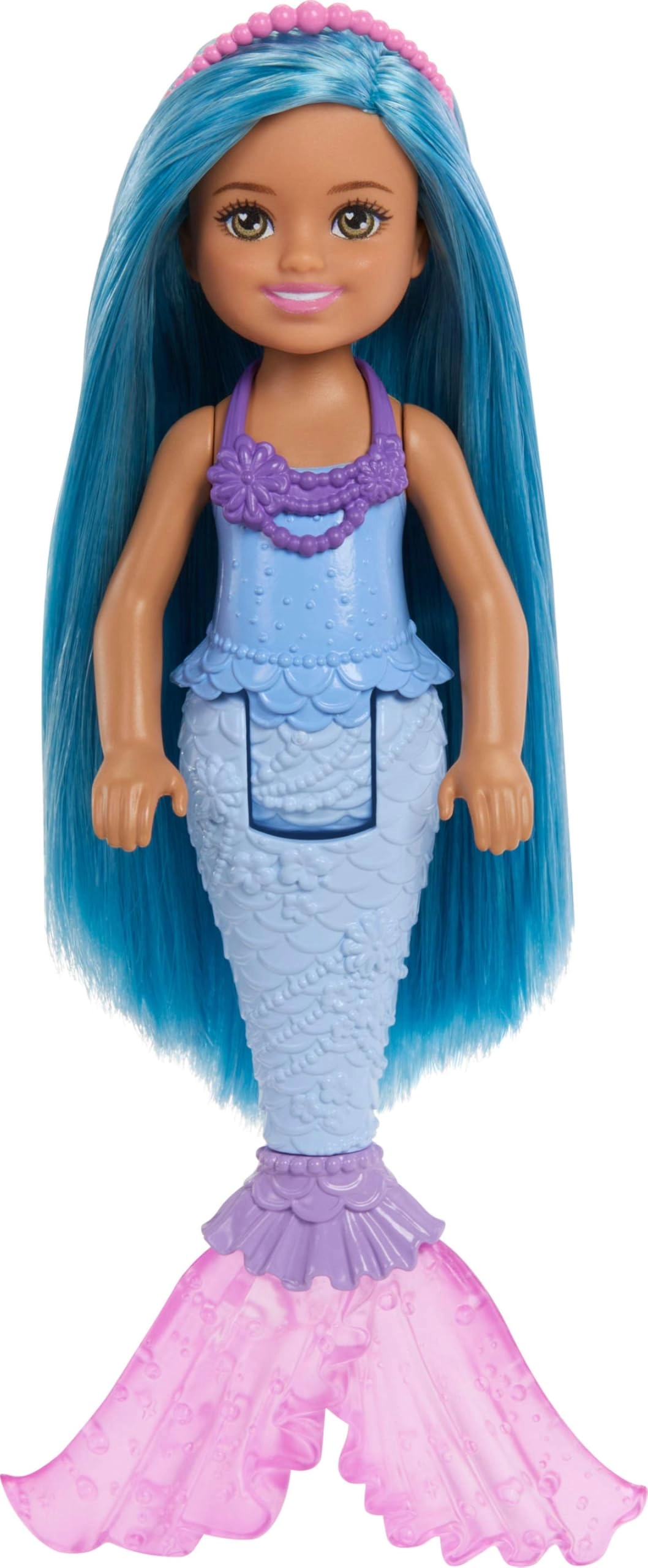 Chelsea Doll - Extra-long blue and purple fantasy hair Ombre tail Ages 3+