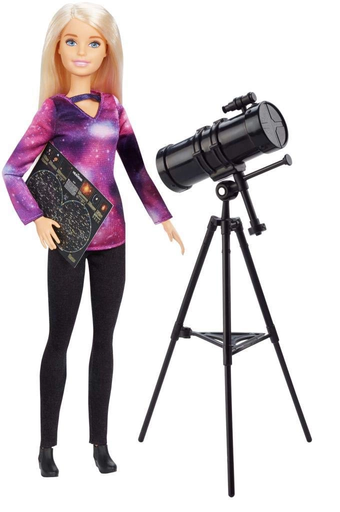 Barbie Astrophysicist Doll - Blonde Telescope Star Map