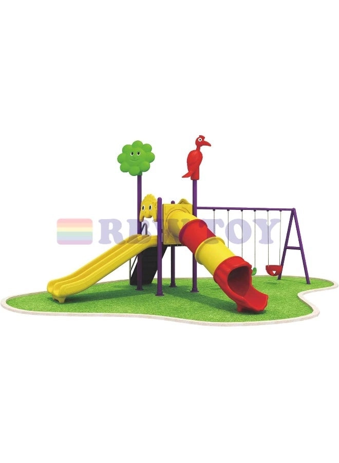 Multi Purpose Kids Outdoor Playing Equipments - 770x320x280cm 2+ Years