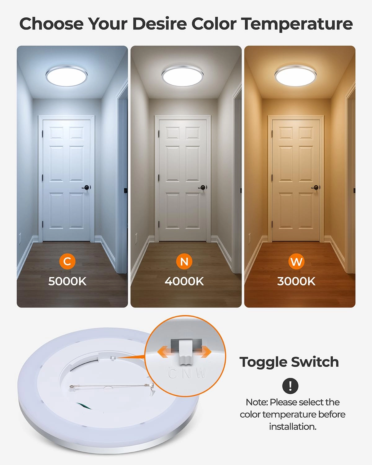 LS-CL-G2 - 3000K 4000K 5000K Dimmable