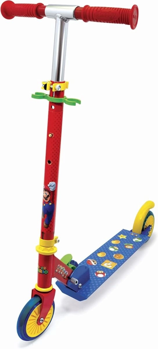 Smoby Super Mario 2-Wheel Kick Scooter – Foldable