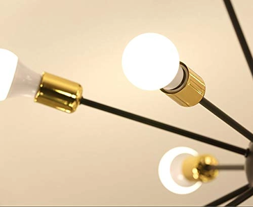 Sputnik Chandelier - 12 Lights Black