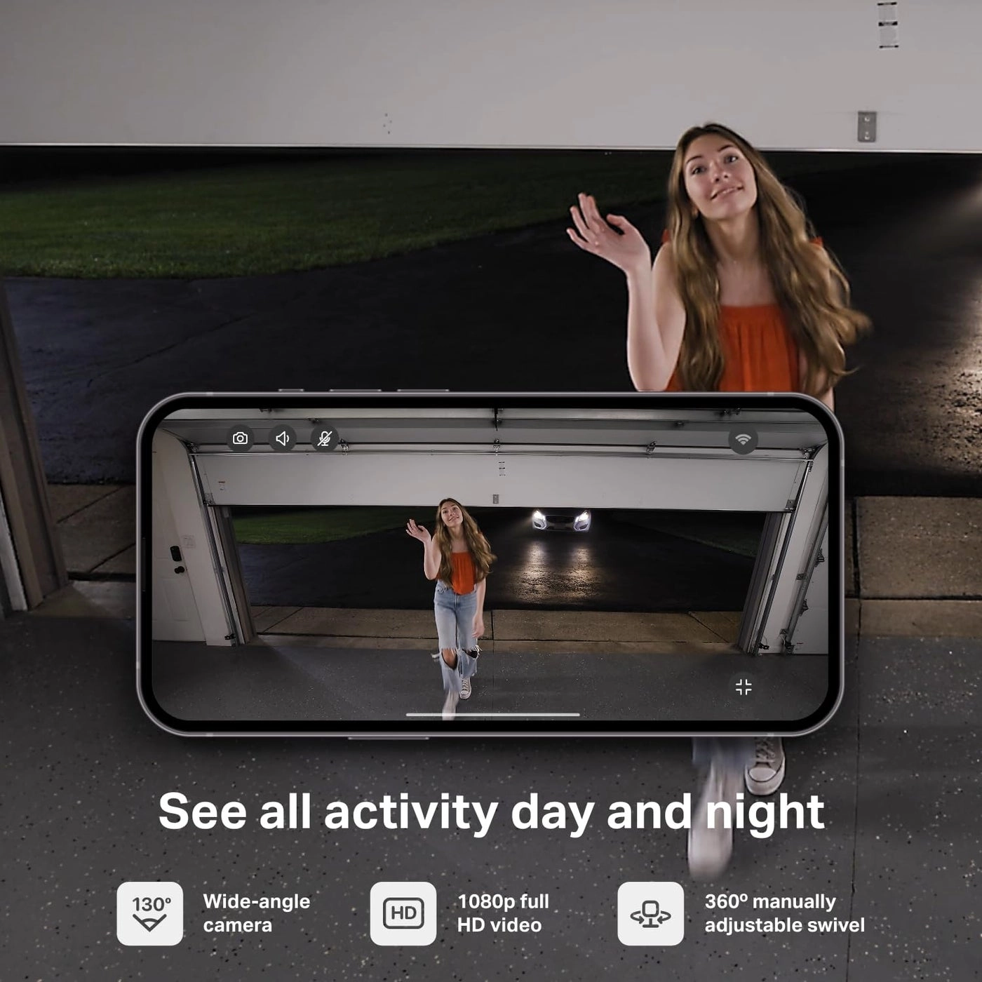 Smart Garage Camera 1080p