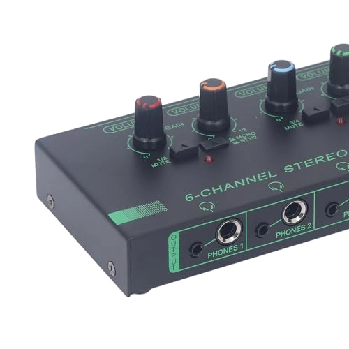 Headphone Amplifier Splitter - 6-Channel 12 Output Jacks