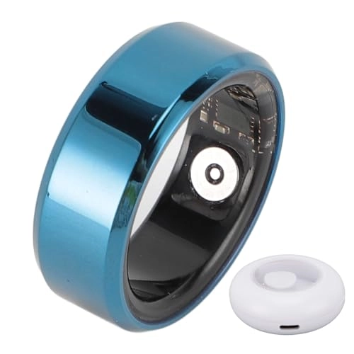 Smart Fitness Ring - Blue IP68 Water Resistant 7 Days