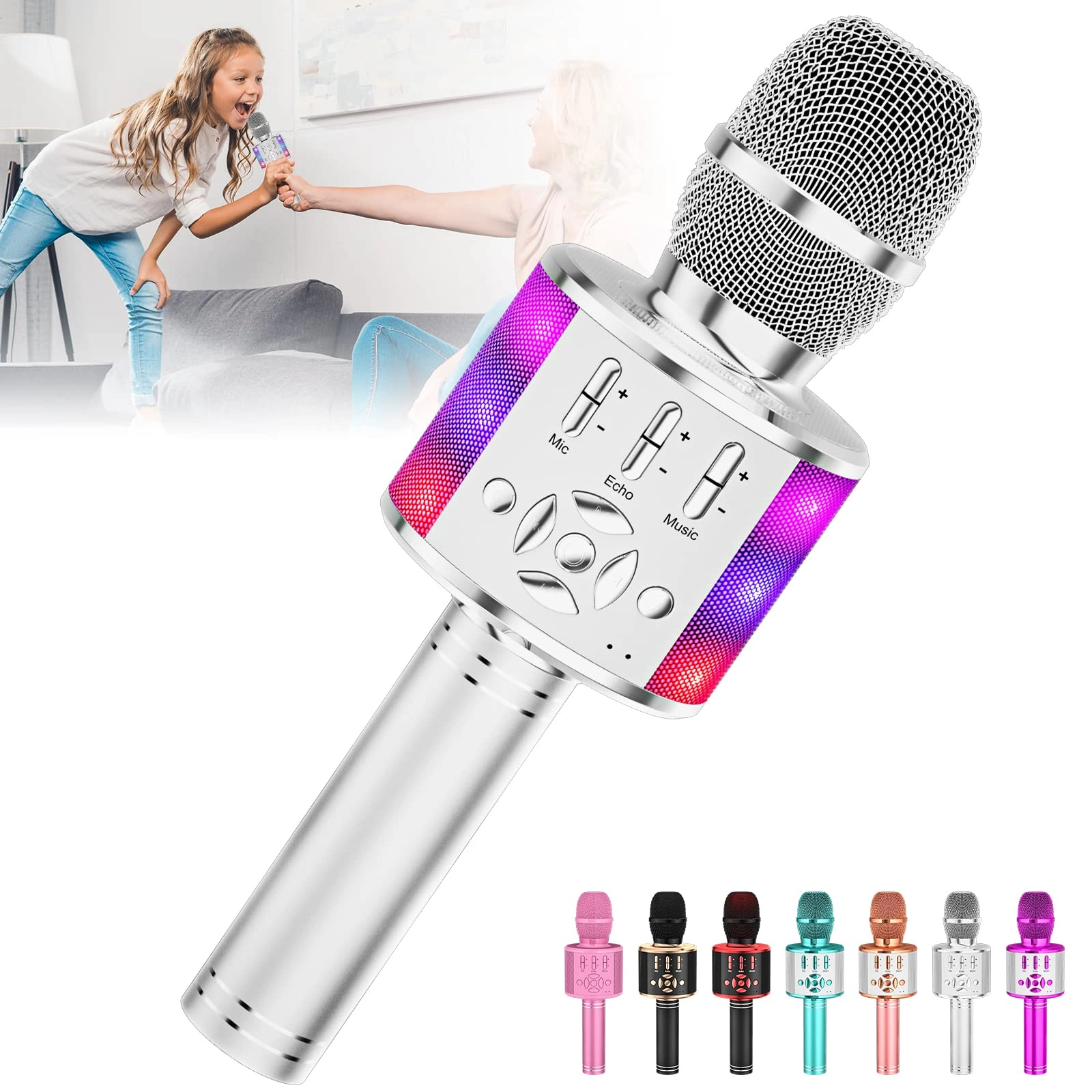 Karaoke Microphone - Handheld Bluetooth