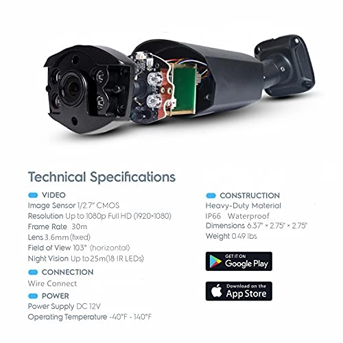 4CH DVR + Bullet Camera - 8pcs 1080P/2.0MP