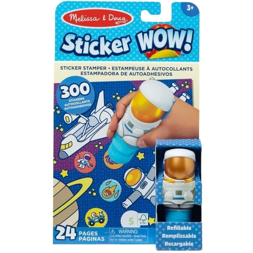 Astronaut Activity Sticker Book Sticker Stamper 300 pcs