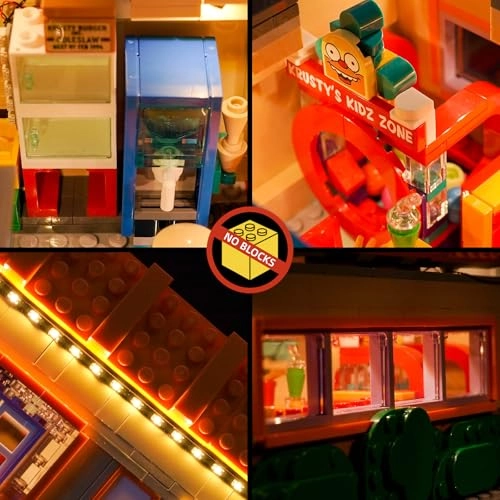 LED Light Set - Compatible with 10352 The Simpsons Krusty Burger Battery Powered