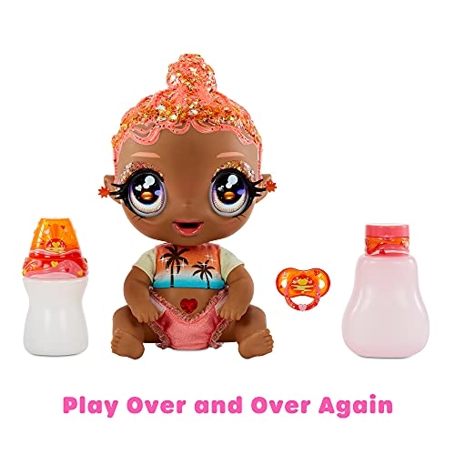Solana Sunburst Baby Doll - Glitter Pink Hair 3 Color Changes Ages 3-5+