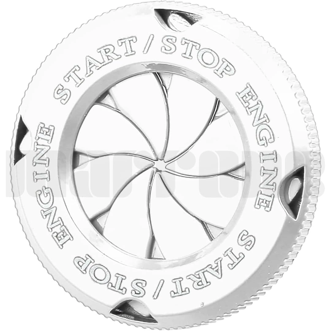 Push to Start Ignition Button Cover - Black Medium