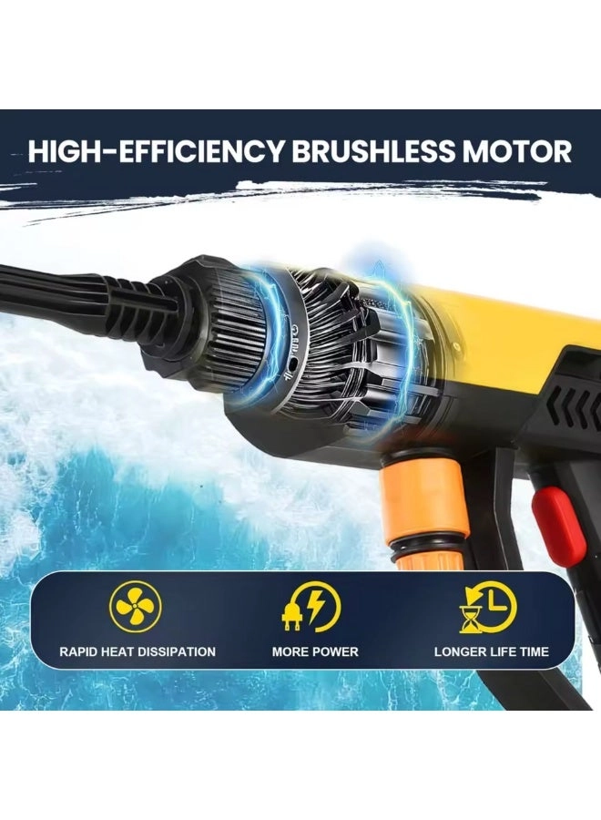 Cordless Pressure Washer - Dual 198VF 6-in-1 Nozzle 600 PSI