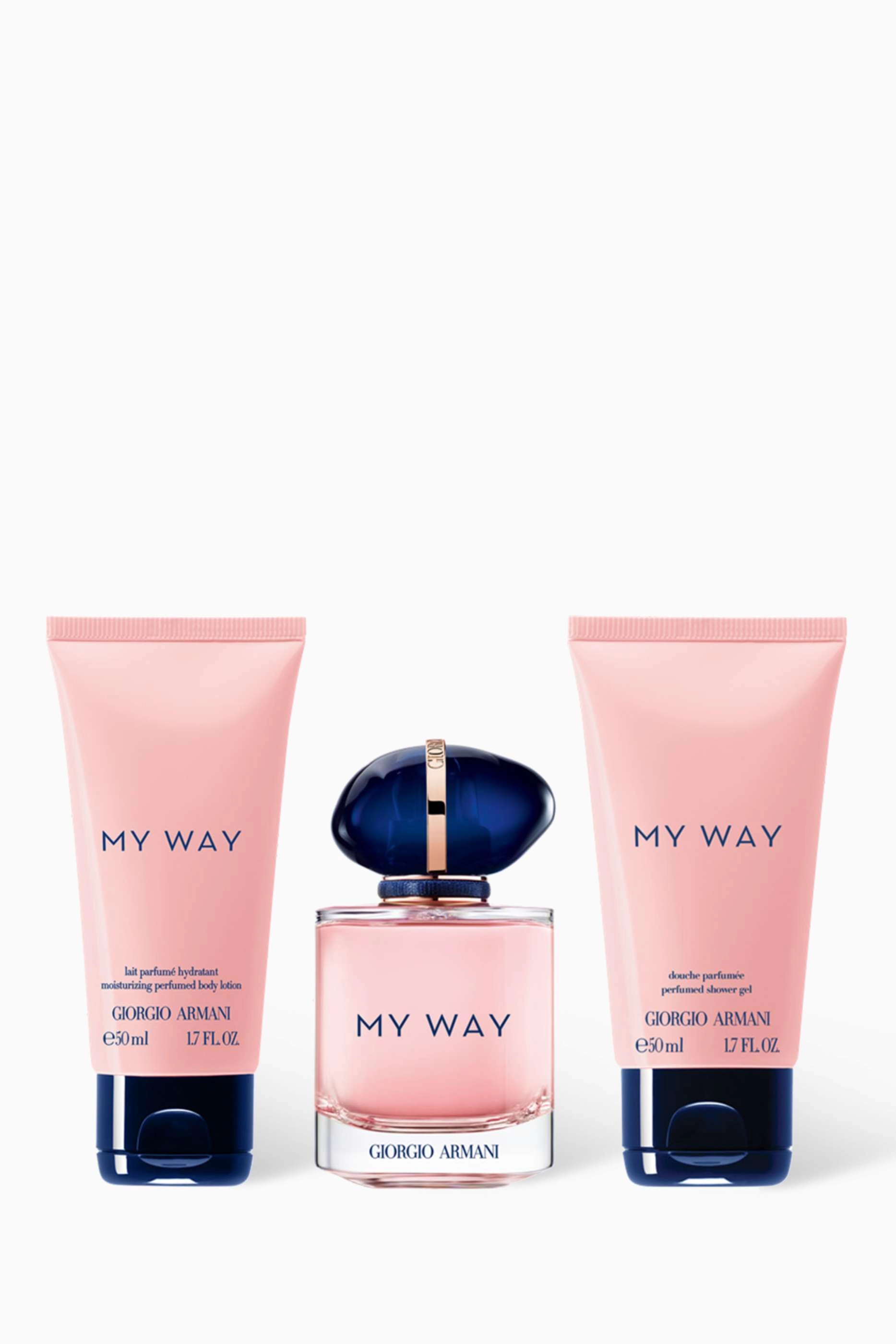 Armani Beauty My Way Eau De Parfum - 50ml + My Way Perfumed Body Lotion - 50ml + My Way Shower Gel - 50ml
