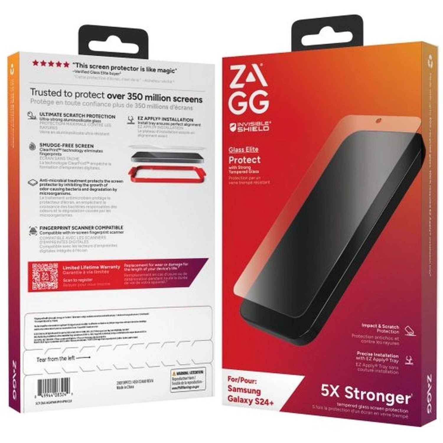 Clear Glass Screen Protector for Galaxy S24 Plus