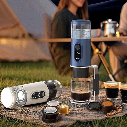 Portable Electric Espresso Machine - K capsules ground coffee