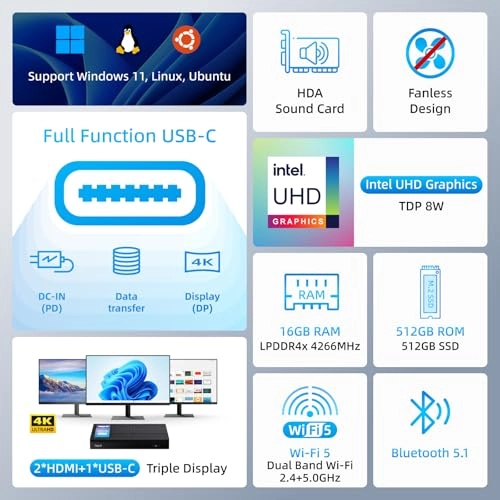 Quieter4C - M.2 NVMe/SATA Micro SD 512GB 16GB N100