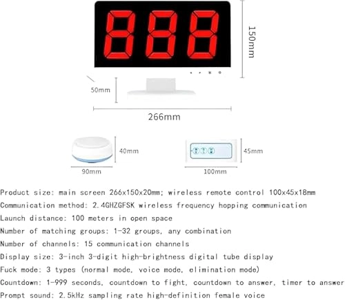Wireless Quiz Game Buzzer - 8 piece(s)