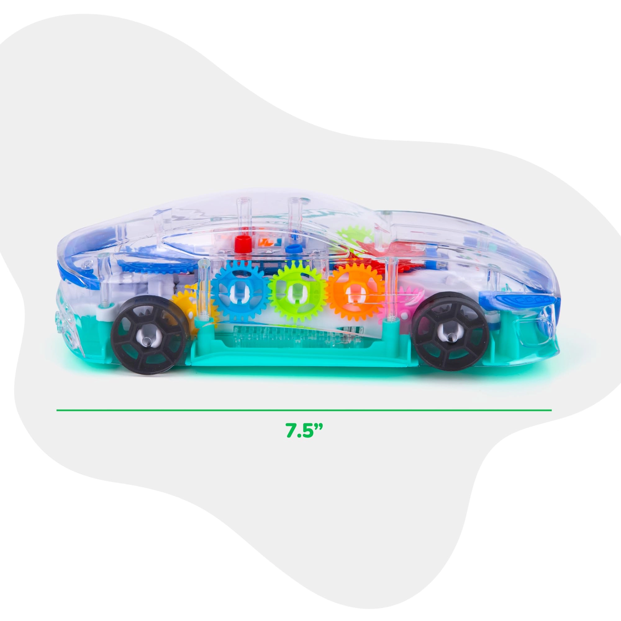 Light Up Transparent Sensory Car - 1PC