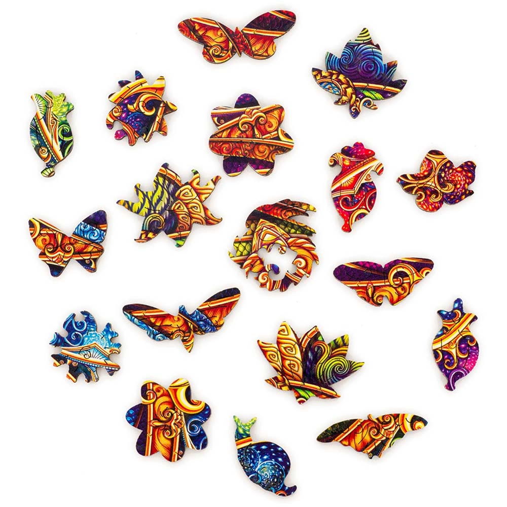 Mandala Inexhaustible Abundance Wooden Puzzle (4107390-Inexhaustible_Abundance_KS) - 350 pcs