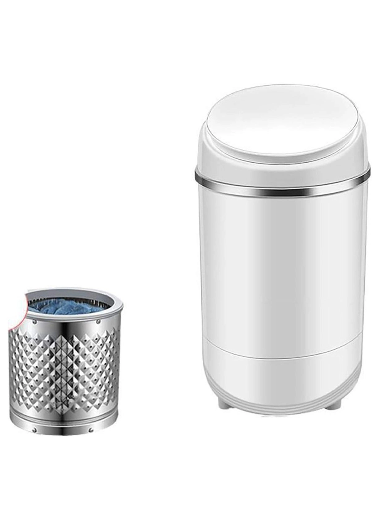 Generic Mini Household Semi-Automatic Washing Machine – Compact Single Tub Washer for Baby Clothes, Kids Clothing, and Small Loads – Desktop Washing Machine for Home, Dorms, and Apartments