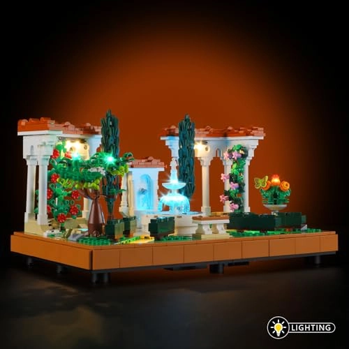 Light Kit for Lego-10359 Fountain Garden - LED Warm White