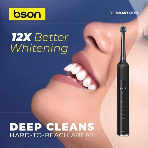 Super Oscillating Toothbrush - 15 Cleaning Combinations IPX7 Waterproof Type-C Powered