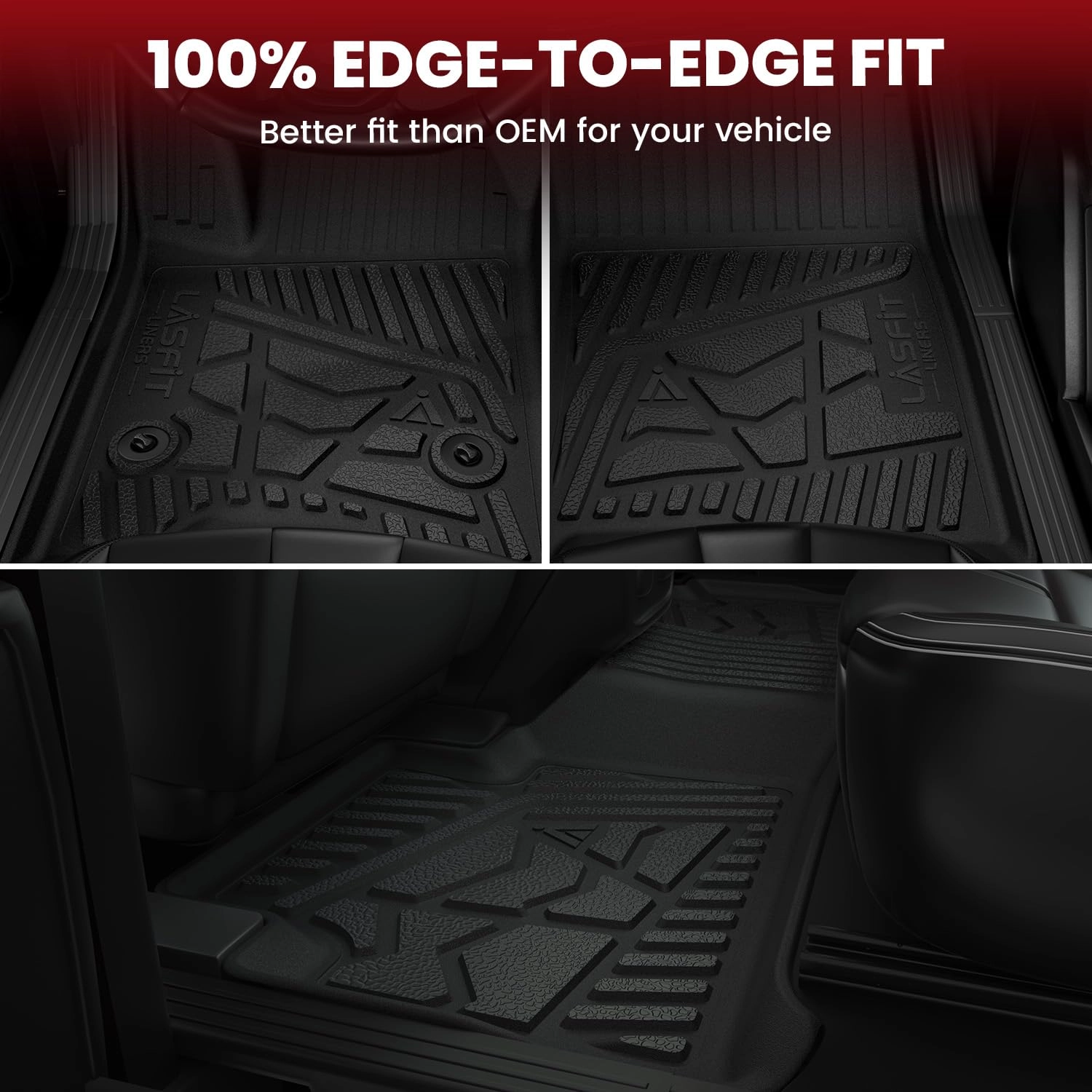 Floor Mats - Fit for Silverado/Sierra 1500/2500HD/3500HD 2019-2026 Double Cab/Bench