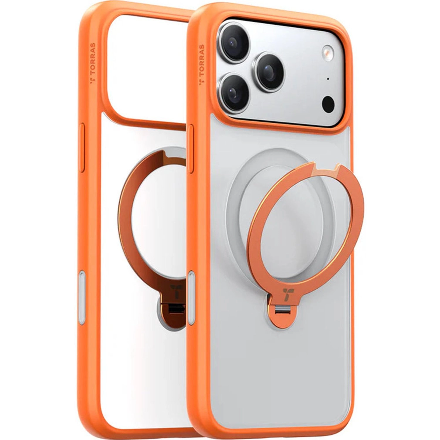 Torras Ostand Spin Silicone Case with MagSafe for iPhone 17 Pro Max