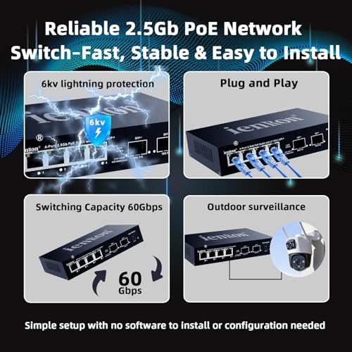 2.5Gb PoE+[4*2.5Gb PoE+2*10Gb SFP+ - 6-ports