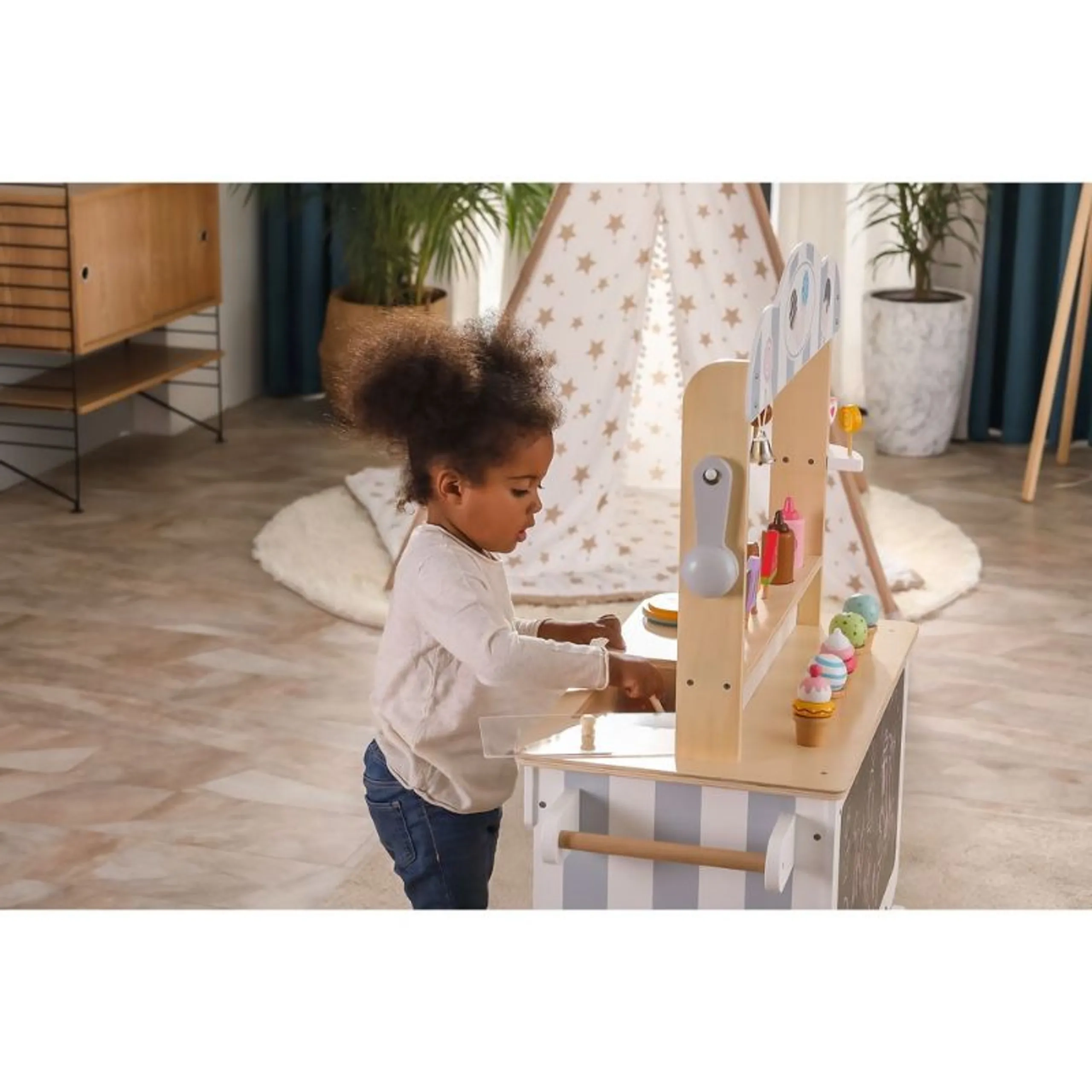 Ice Cream Mobile Shop - Wooden 3-in-1 (PCG-44550)