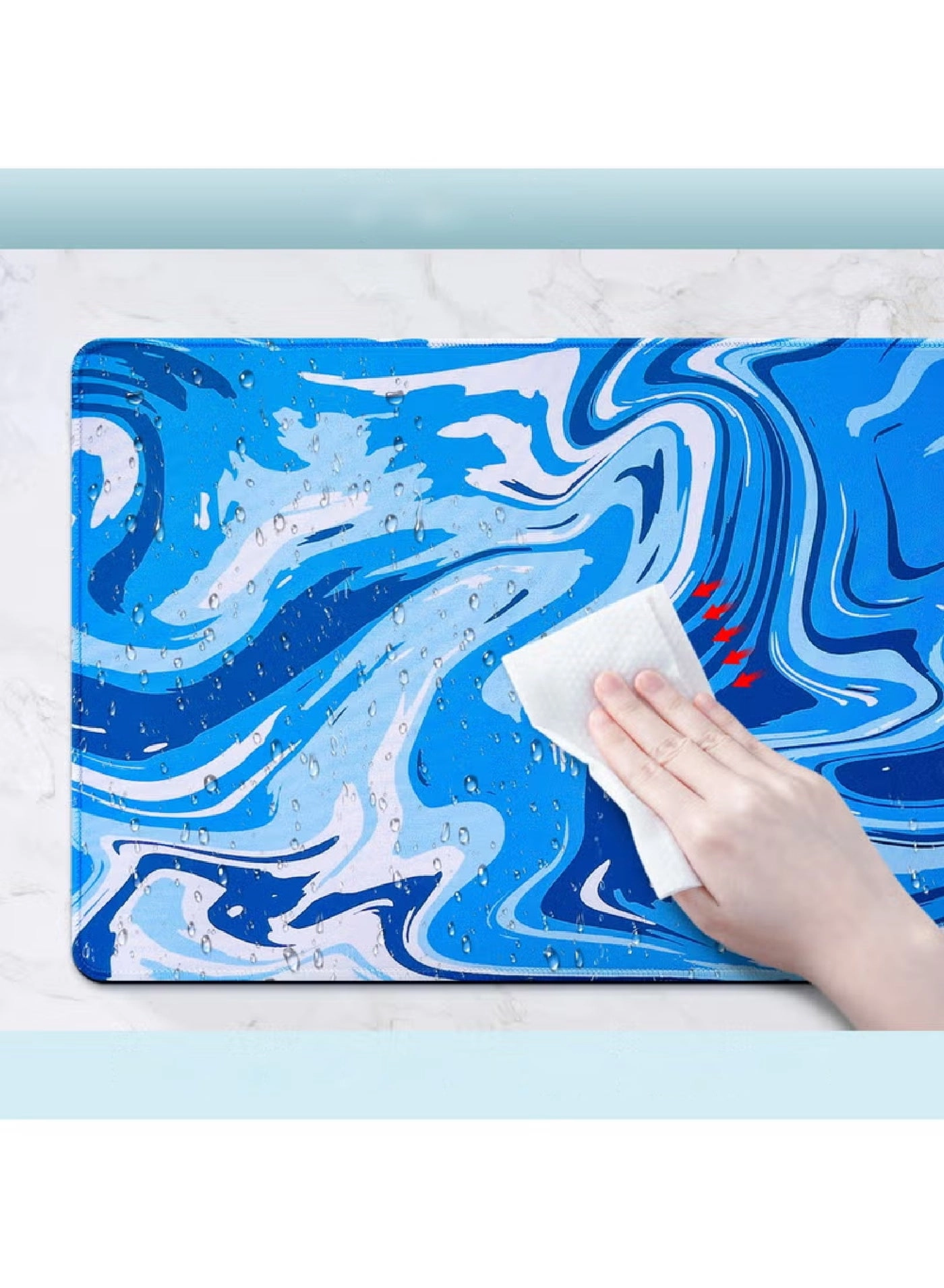 Rock Mousepad - 800 * 300 * 3mm Stitched Edges