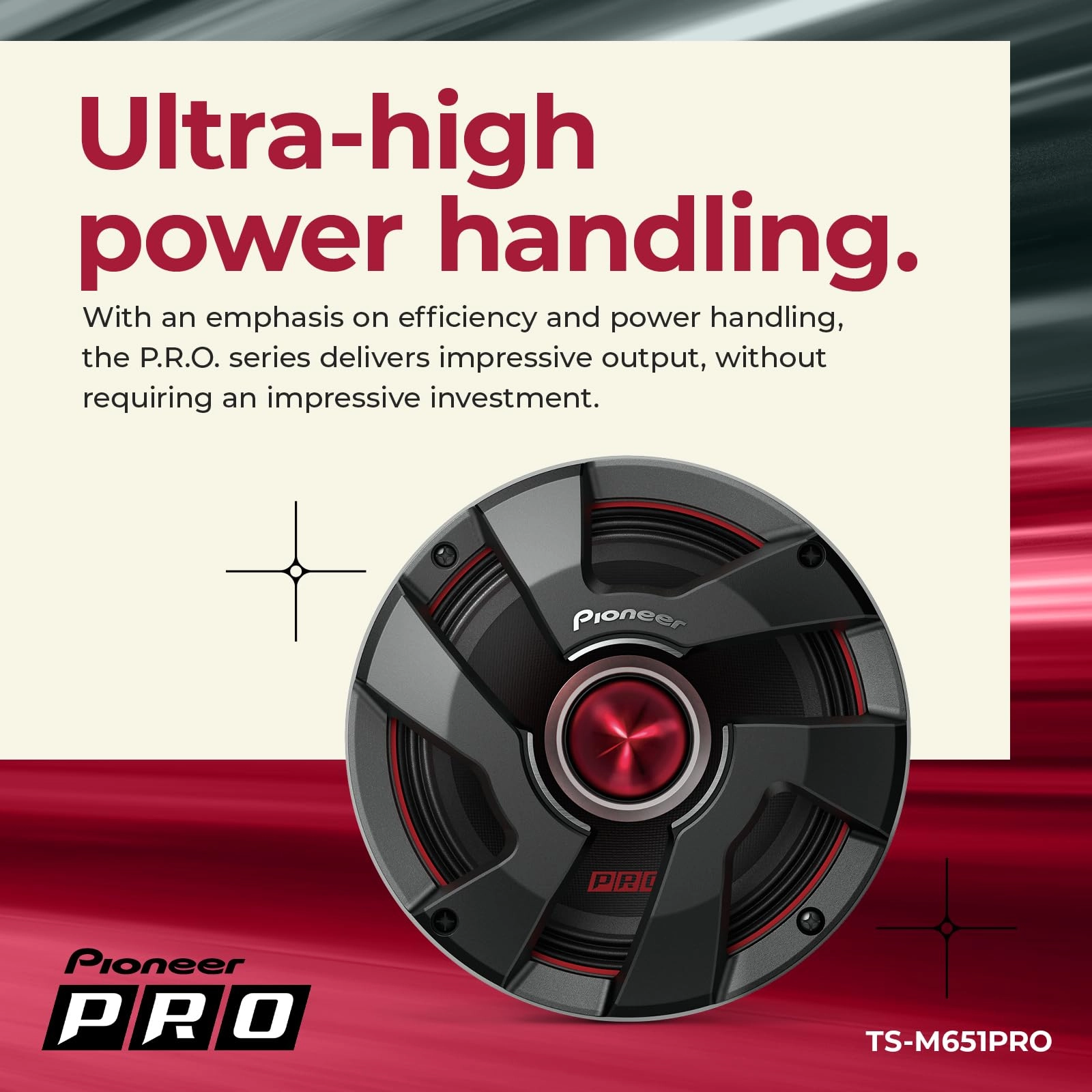 TS-M651PRO - 6-1/2” Car Audio Speakers