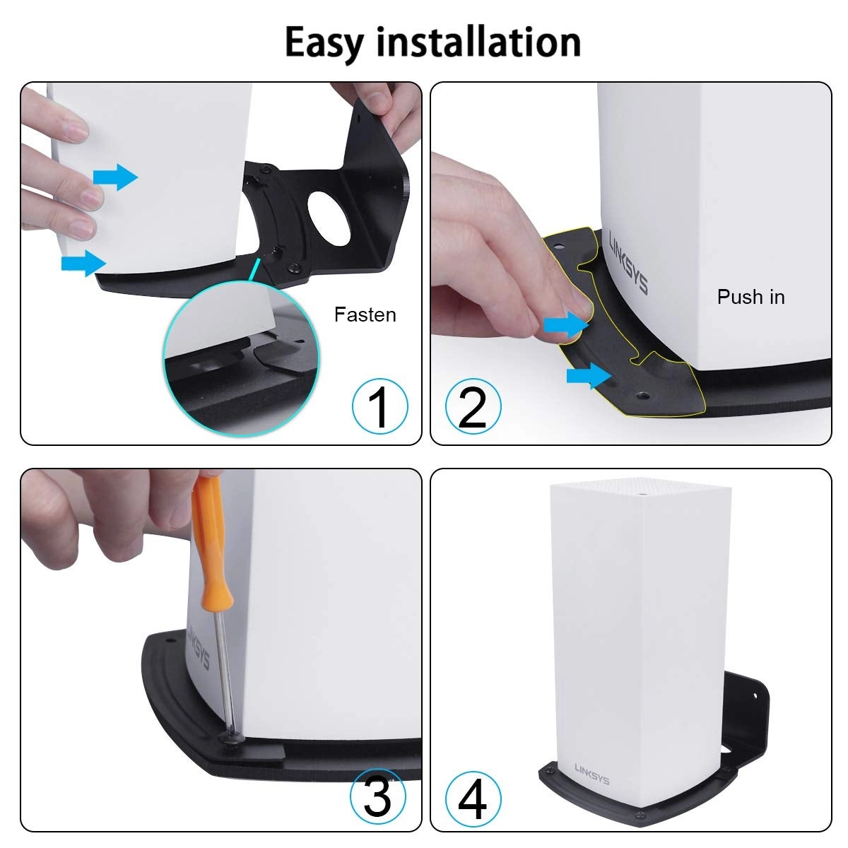 Linksys Velop WiFi 6 MX5 Wall Mount Bracket - 1-Pack