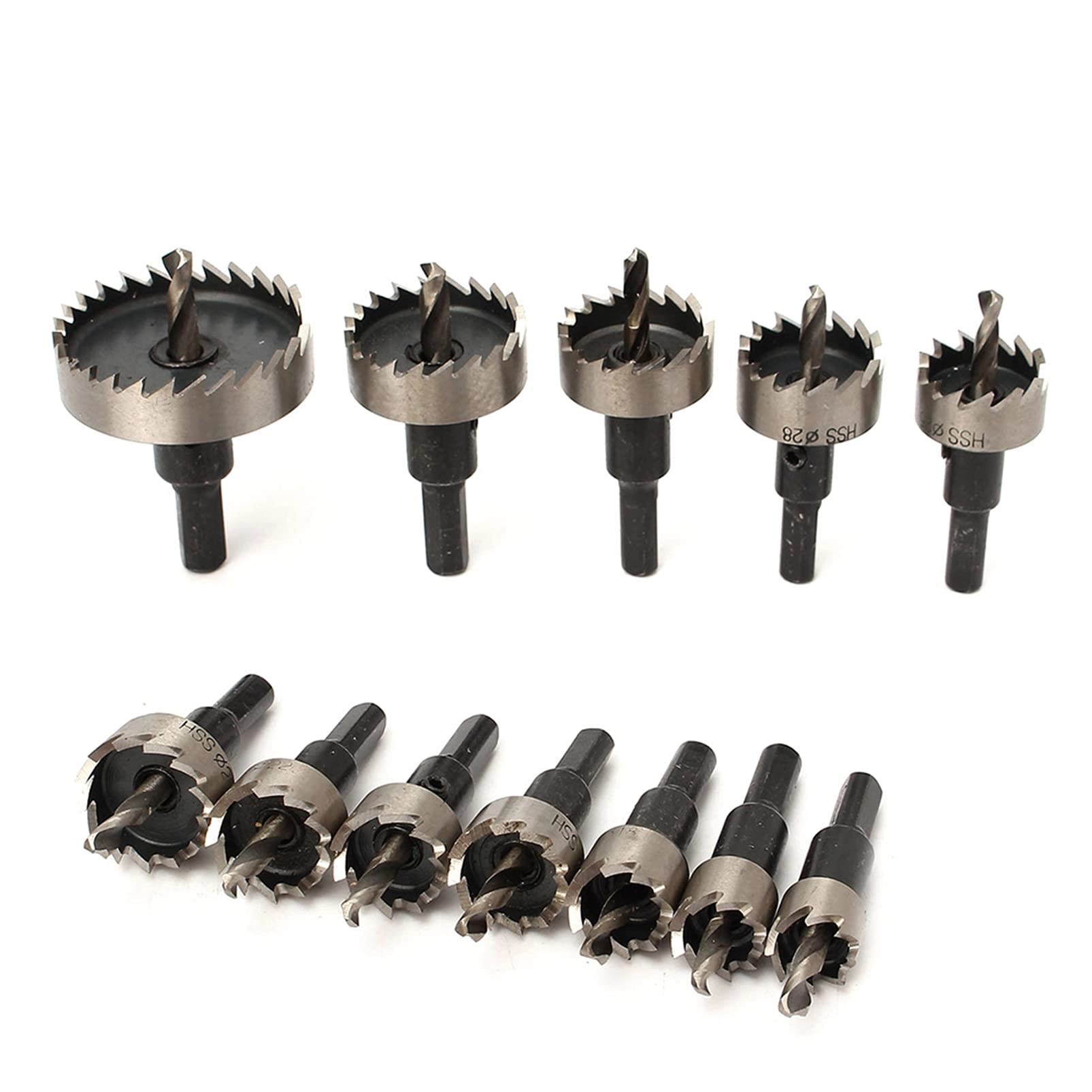 Domary HSS Drill Bit Hole Saw - 15-50mm steel stainless steel copper brass aluminum fiberglass laminates