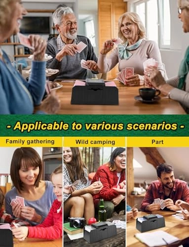 Automatic Card Shuffler - Auto-sensing Electric