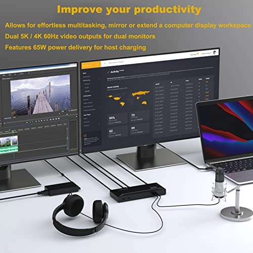 Universal USB C Laptop Docking Station - USB C