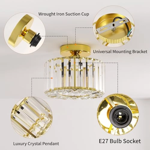 Crystal Ceiling Light