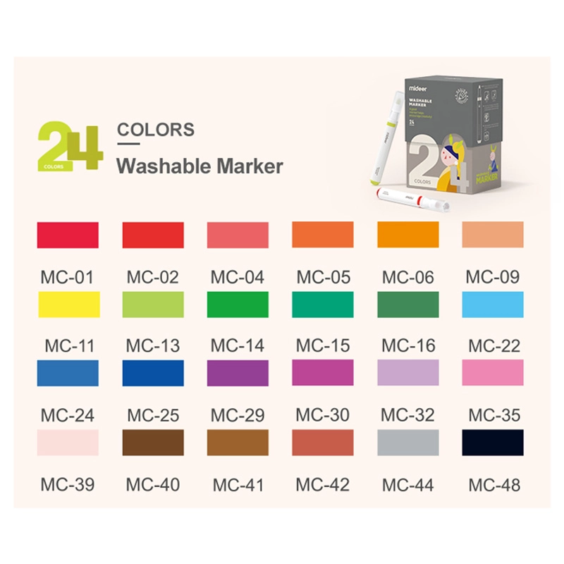 Washable Markers - Multi Colour