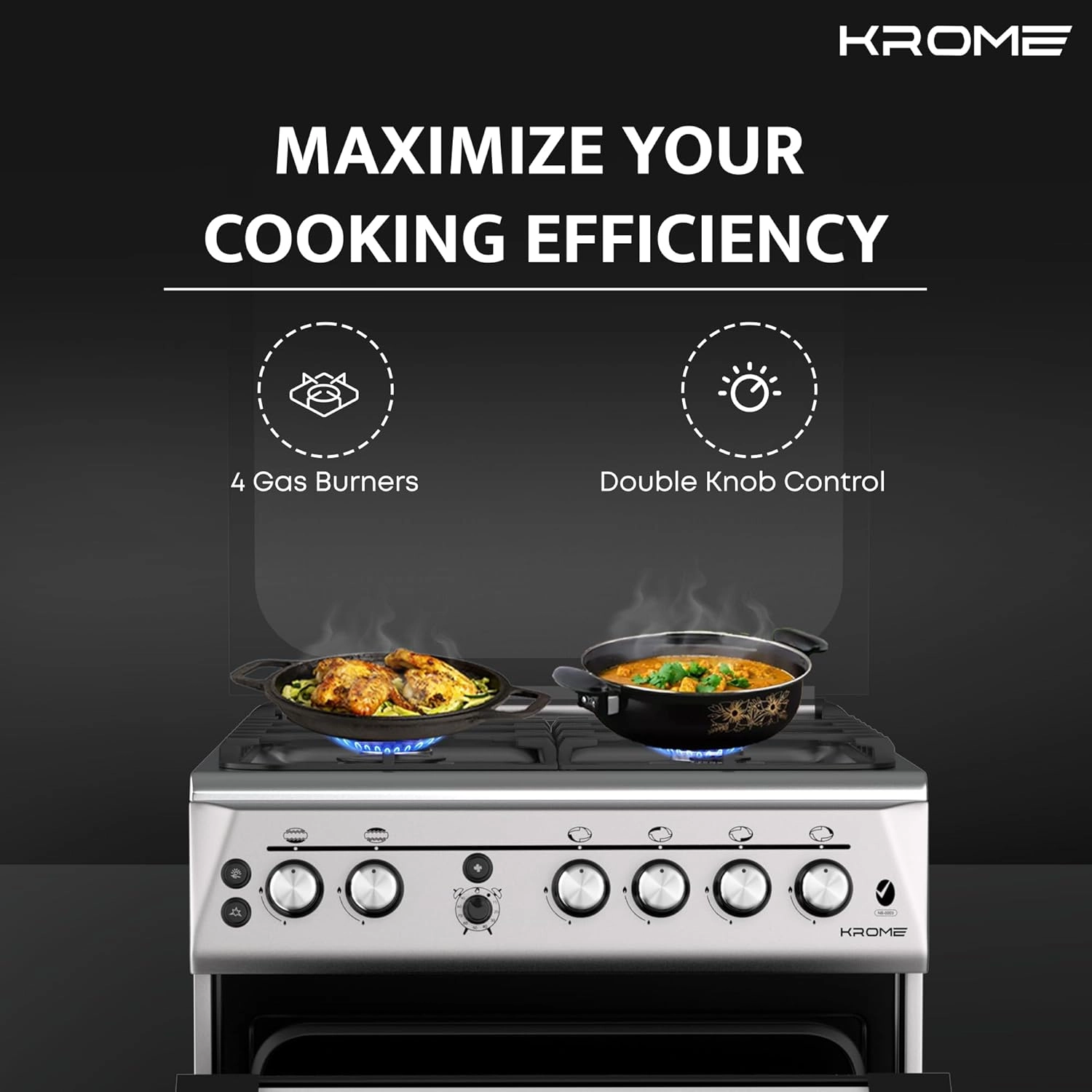 KR-CR 606KF GAS Cooker