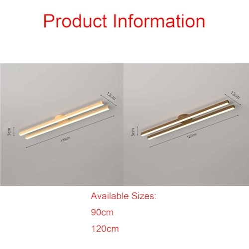 Modern Long LED Dimmable Ceiling Light - 2700K/4500K/6500K