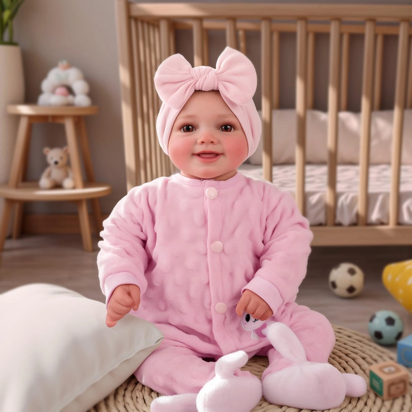Reborn Baby Doll - 17 Inch Soft Vinyl Can Drink & Pee Ages 3+
